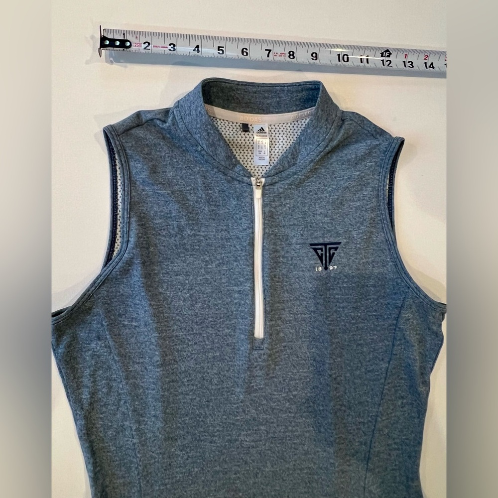 adidas PRIMEGREEN HEAT.RDY Golf Dress Blue Grey Size Small - Picture 10 of 16